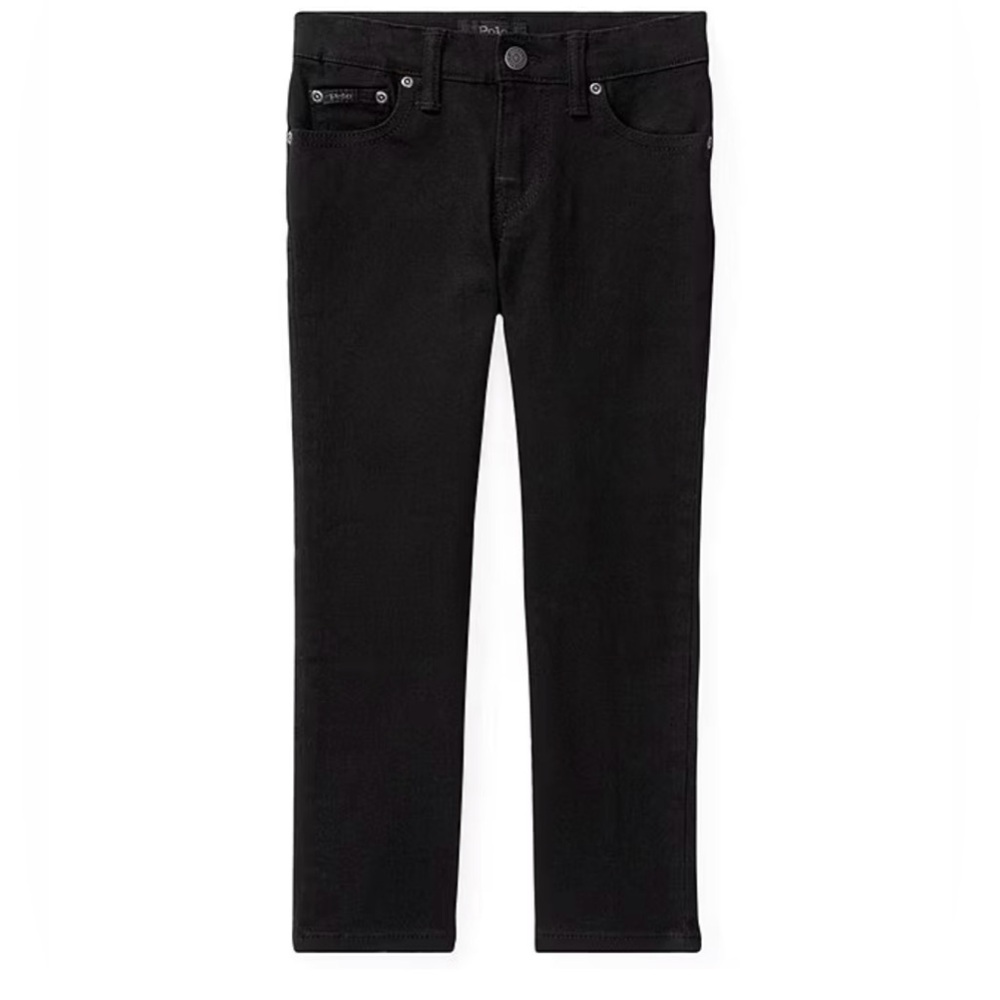 Polo Ralph Lauren Boys Hampton Classic Straight Black Denim Jeans size 16